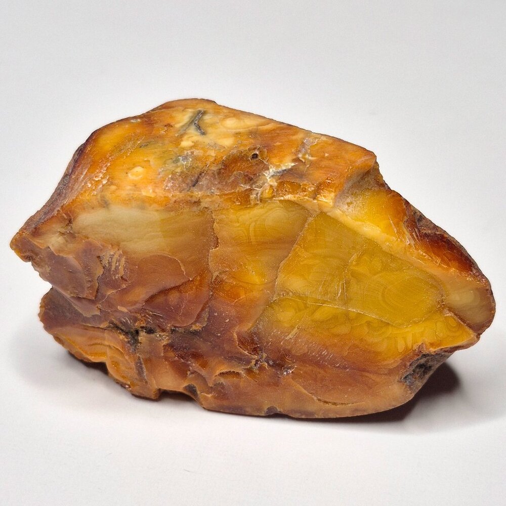 Raw Baltic Amber 62g 71x41x37mm Natural Rough, Honey amber